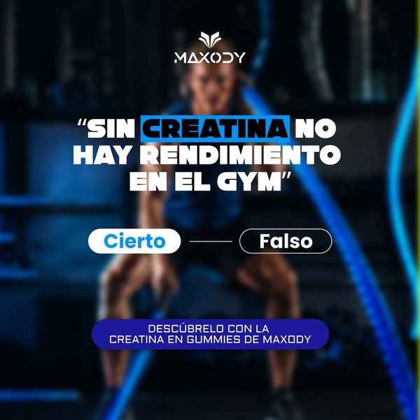 Creatividad Maxody - creatina y rendimiento en el gym